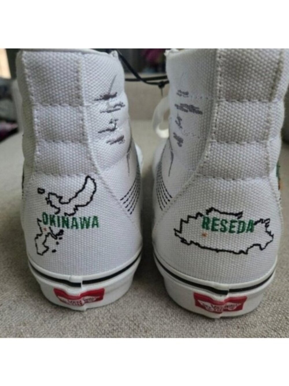 Vans Cobra Kai Miyagi Do Women Size 9 Sk8 Hi White Reseda Okinawa 072026 - Picture 6 of 7